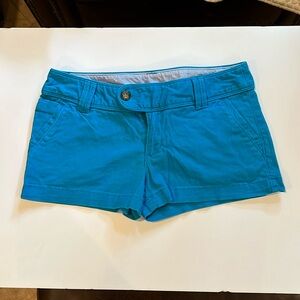 Red Camel Classic Chino Short, Teal/Turquoise/Aqua Color, size 7, EUC